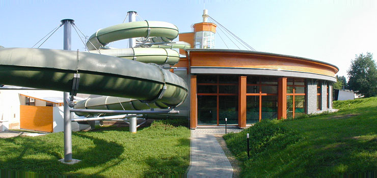 Aquapark Měřín. Použité obklady a dlažby: FLOOR GRES.